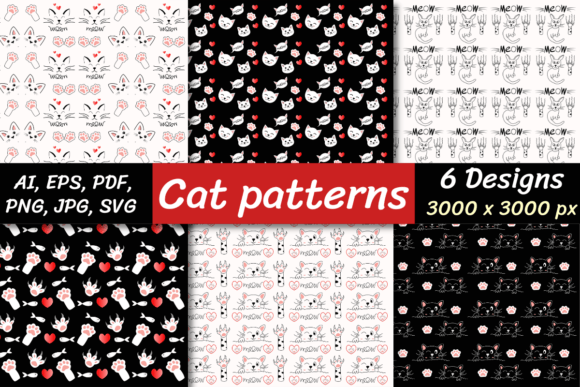 Cat Patterns: A Versatile Graphic Design Asset for Blogs and Websites
