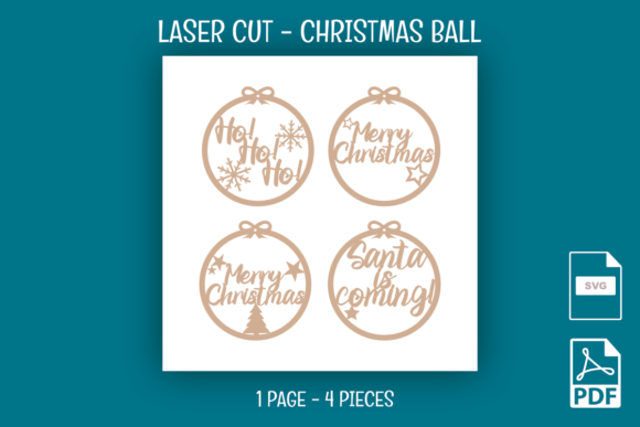 Christmas Ball - Laser Cut for Winter Branding