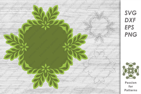 Foliage Frame Layer for Graphics and Crafts