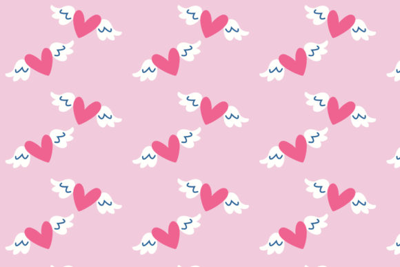 Love Wing Pattern – A Versatile Graphic Design Asset for Bloggers and Publishers