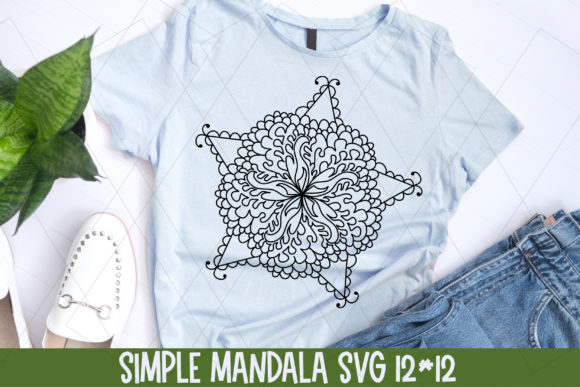 Mandala Simple Patterns Simple Mandala Graphics for Crafts