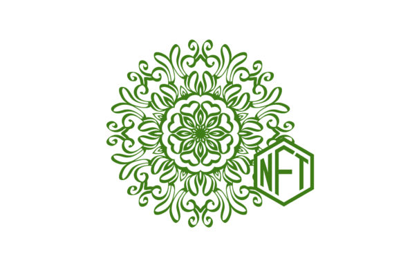 NFT Mandala Henna Graphic for Blog and Web Design