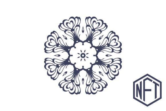 NFT Mandala Ornament for Graphics and Patterns