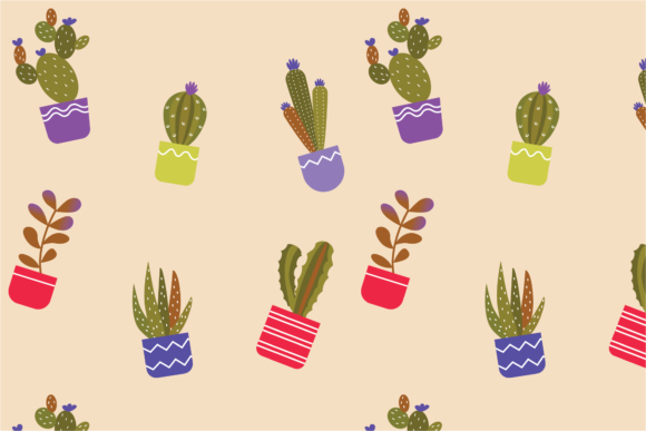Pattern Cute Cactus – A Playful Graphic Design Asset