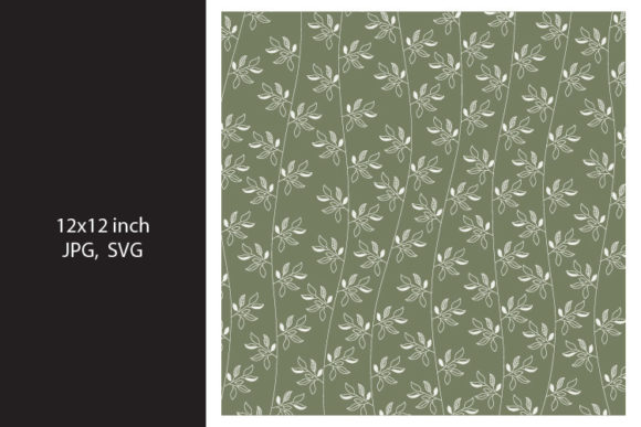 Seamless Background with Leaves for Graphics and Patterns