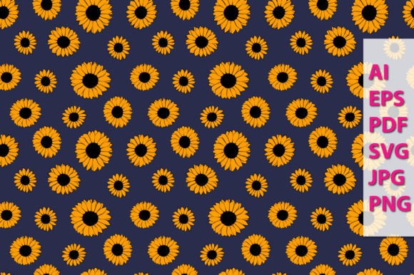 Sunflower Patterns Background SVG Review